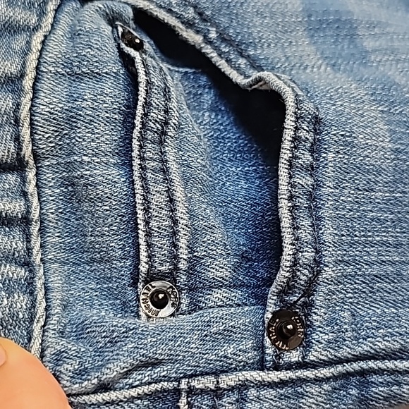 Michael Kors SkinnyBlue Jeans With Sequins Detailing in Women's Size 16W EUC - Picture 6 of 9